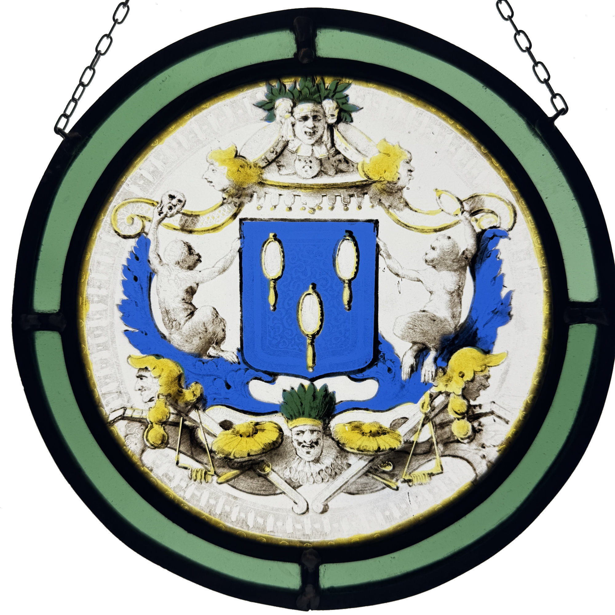 rondel blason azur miroirs